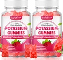 softbear Kalium citraat 1000mg Gummies Hoge absorptie Kalium Gummies voor spierondersteuning & Electrolyte Balance 