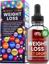 Nachttijd gewichtsverlies Dieetdruppels - Aperitief controle, Fat Burner, Metabolisme Booster - Apple Cider Vinegar - Kaneel - Cayenne Pepper
