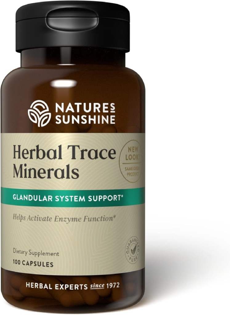 Nature's Sunshine Herbal Trace Minerals, 100 Capsules 