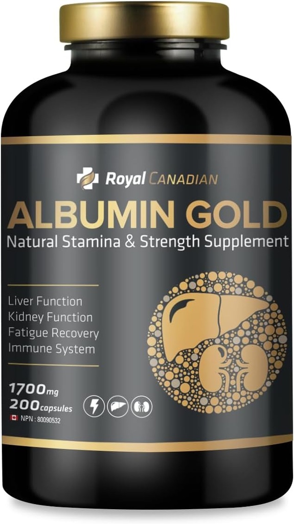 ROYAL CANADIAN Albumin Gold 1700mg.Fonction hépatique.Fonction rénale.