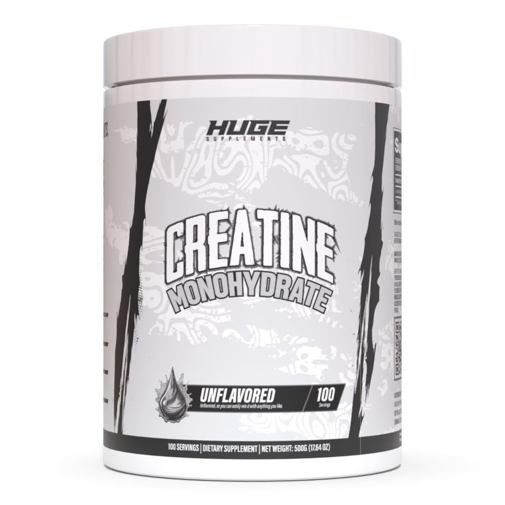 Pure Micronized Creatine Monohydraat Powder - Third Party Tested, 500 Gram, Micronized for Optimal Absorptie, Clinically Dosed, No Additives, Unflavored & Easy to Mix (100 Servings)