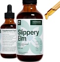 Slippery Elm Bark 4 fl oz Liquid Extract - Gut Health, Respiratory & Immune Support - Ulmus Rubra Tincture - Natural Herbal Drops for Man & Woman - Family Size - High Potency - 90-Day Supply
