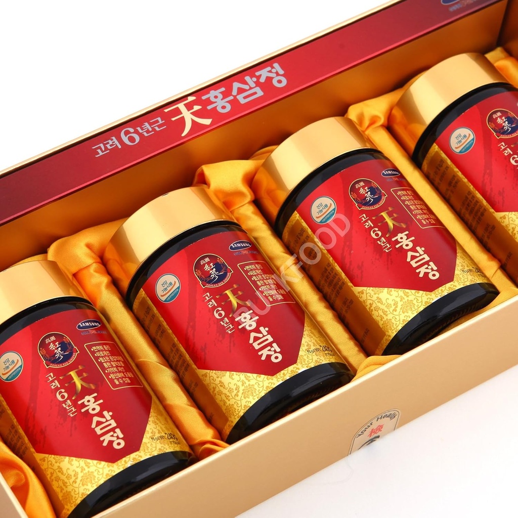 Koreaans 6 jaar Root Red Ginseng Gold Extract, 240g(8.5oz) X 4ea, Saponin, Panax