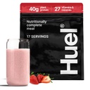 Huel Black Edition de fraise Shortcake 40g Vegan Protein Powder de nourriture complète de nutrition de 27 vitamines et minéraux, sans gluten de 17 portions de scoop non inclus pour réduire le plastique