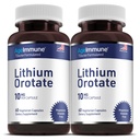 Supplément d'orotate de lithium 10mg, 60 Capsules végétariennes. Soutient la mémoire et le bien-être émotionnel. Suppléments sans stéarate de magnésium. (2)