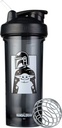 BlenderBottle Star Wars Shaker Bouteille Pro Série parfaite pour les shakes protéiques et préentraînement, 28-Ounce, Mandalorian & Child