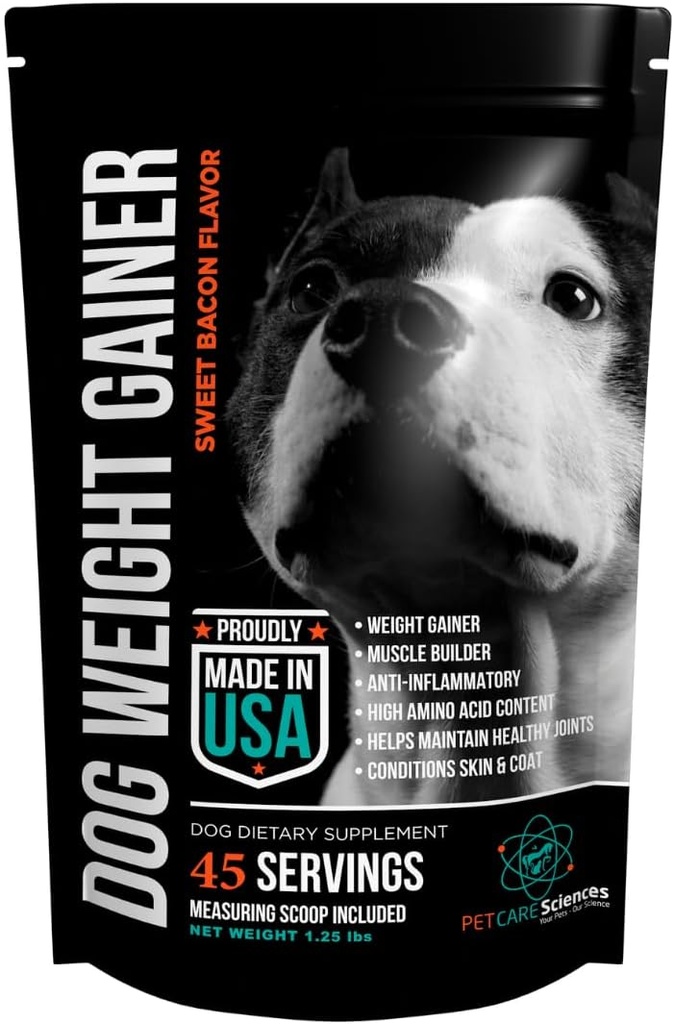Ca. 45 porties hondengewicht Gainer - gewicht gain supplementen voor honden - honden en honden spier Builder - Made in The USA