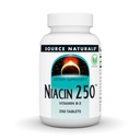 Bron Naturals Niacin 250, Vegan Vitamin B-3 Tabletten, 250 Tellen