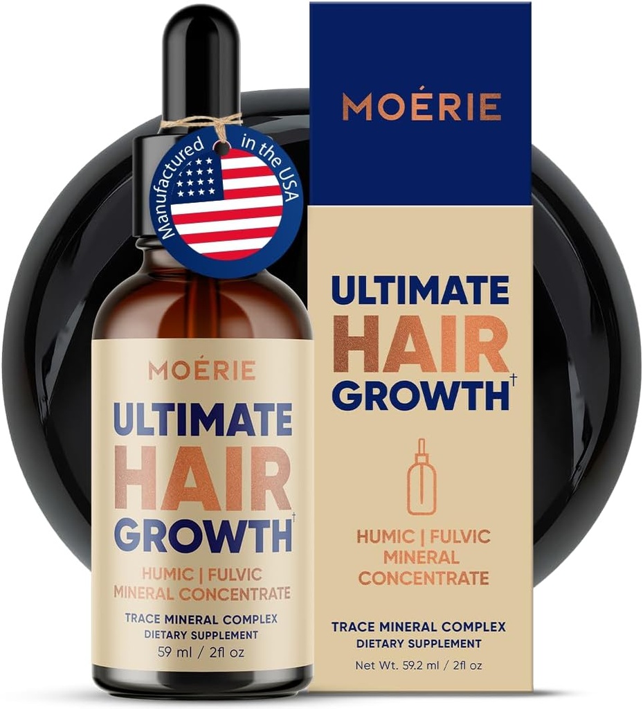 Moerie Fulvinezuur en Humic zuur Trace Mineral Drops - 77 Trace Minerals, 18 Aminozuren, 5 Vitaminen - Fulvic Humic Mineral Blend - Liquid Minerals Supplements - 2fl oz