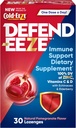 Defend-EEZE Immune Support Dietary Supplement Lozenges, 100% de la valeur quotidienne du zinc, vitamines C & D par dose, avec Echinacea & Elderberry, grenade parfum, 30 Lozenges