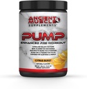 Pomp pre workout supplement met Citrulline Malate, Beta Alanine, Alpha GPC - Enhanced Pump Supplement verbetert energie, focus en absorptie - Citrus Burst Proteïne Poeder