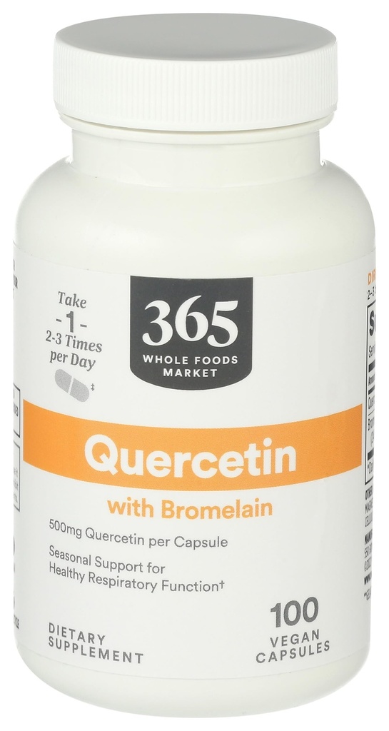 Whole Foods Market, Quercetin met Bromelain, 100 Count