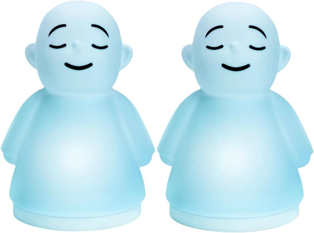 Set van 2 Mindfulness Meditatie Angst & Stress Relief Tool, ontspannende items voor volwassenen kinderen, opgewaardeerd 2 in 1 Touch Ademende Nacht Licht