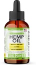 Super Natuurlijke Goederen Hennepolie - Maximale sterkte Hennepzaadolie voor verlichting en ontspanning - Veganistisch, suikervrij, toevoegingsmiddelvrij - 4oz