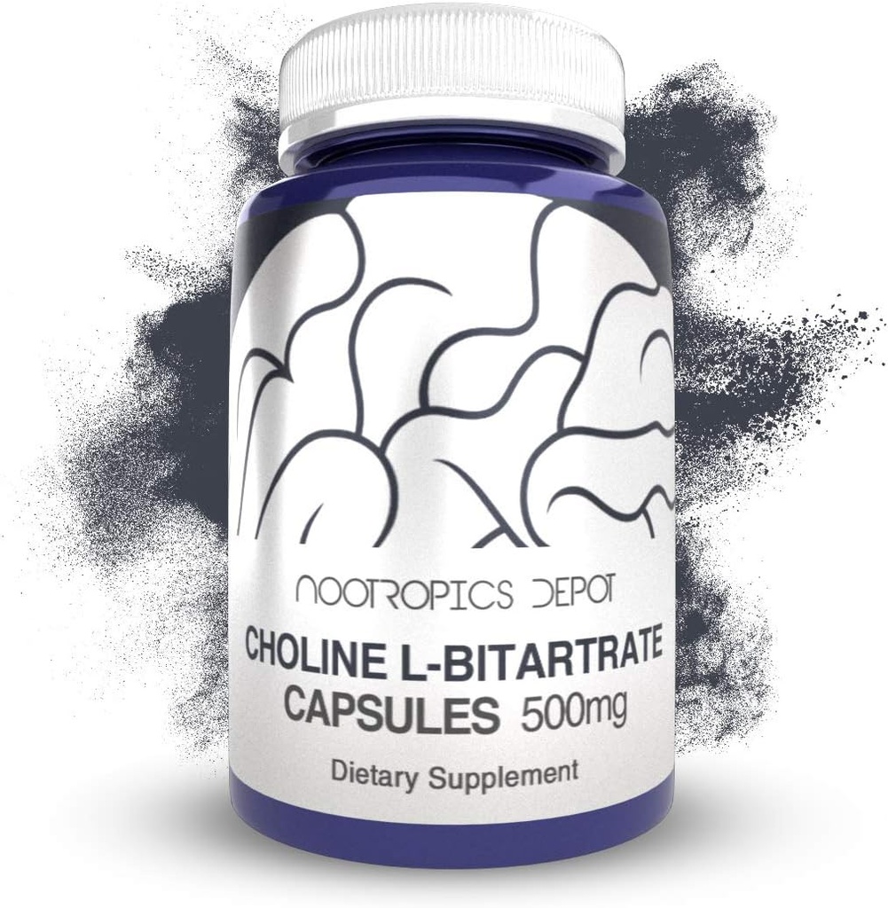 Choline L-Bitrate Capsules 500mg (180 Telling)