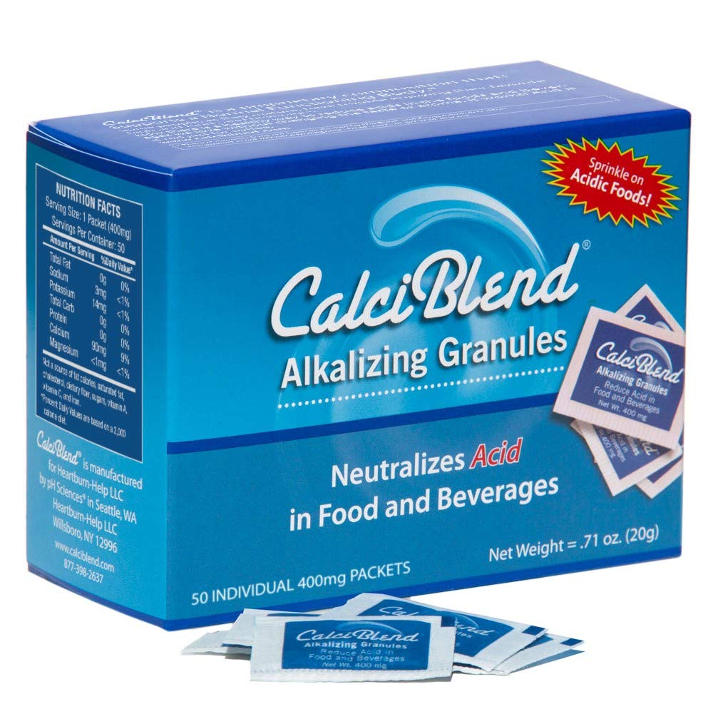 Alkaliserende Granulaat 50 Pack Box - Voedsel- en Drankzuurreducer - Bevordert de spijsvertering en urinetrek gezondheid, herstelt Elektrolyten, helpt pH-balans - Alle natuurlijke, suiker & Calorie vrij