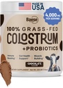 Chocolat biologique 4000mg Poudre de colostrum à l'herbe de foie + Probiotiques Supplément de colostrum pour les enfants et les adultes avec immunoglobulines (220,98 Grams)
