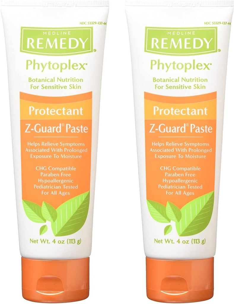Medline Remedy Phytoplex Z-Guard huidbeschermer pasta, 4 Ounce (verpakking van 2)