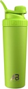 AeroBattle Cryo Shaker Cup, geïsoleerde roestvrij staal waterfles en eiwitshaker, Mixes proteïne en pre-workout met Turbulent Mixing Technology, Geen Blending Bal of Wisk, 26oz, Eco Shock Green