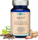 Gut Health Supplementen voor mannen en vrouwen, Got Gutzy, Bevat Kurkuma, Ginger, Licorice, Aloë Vera en spijsverteringsenzymen, voor de spijsvertering gezondheid, zuurheid, constipatie, misselijkheid, 60 capsules.