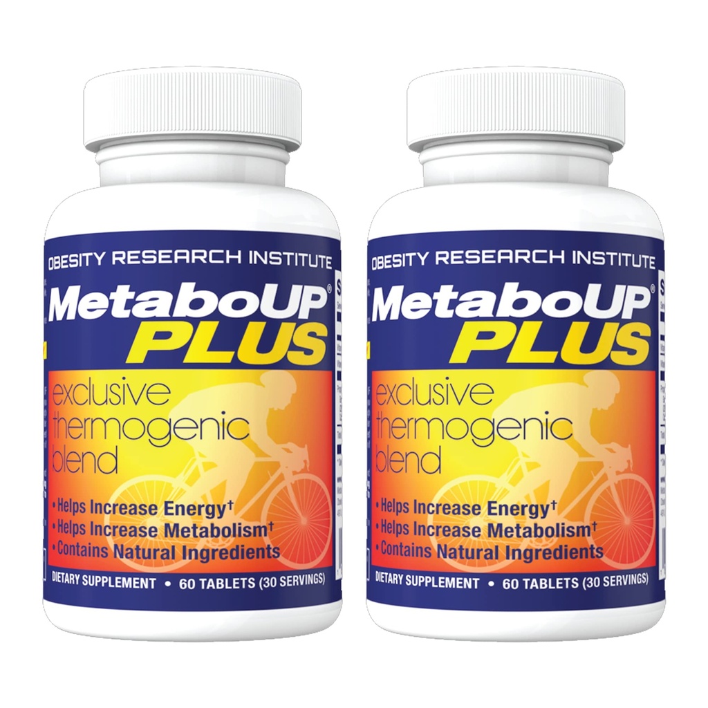 Lipozene MetaboUP Plus - 2 60 Ct flessen - Thermogene gewichtsverlies - Energie Booster pillen