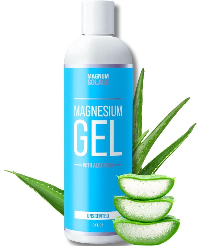 Magnesium Gel Topical for Muscles - Body Massage Gel met Pure Magnesium Chloride en Aloë Vera (Ongeurend)