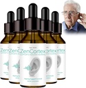 Tinnitus Relief for Ringing Ears, Zencortex Cortex Ear Drops, Zencortex for Tinnitus, Helpt met trommelvlies Gezondheid, bevordert auditieve helderheid, fles voor 30 dagen (5 Pack)