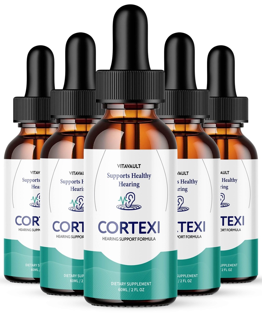 Cortexi oordruppels - Cortexi Hearing Support Drops, Cortexi Drops, Cortexi Reviews - Bevordert auditie duidelijkheid, Ondersteunt gezonde hoorzitting 5 Packs
