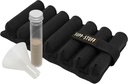 Supp Stuff Powder Supplement Organizer en Travel Case met 7 Powder Tubes en Transport Funnel inbegrepen, Portable Protein Powder Supplement Container door Medcenter