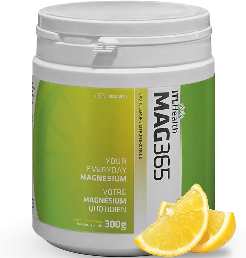 MAG365 Pure Ionic Magnésium Citrate Powder - Supplément eau-soluble naturel et biodisponible avec acide citrique - Supporte l'énergie, le muscle, les os et la fonction cardiaque
