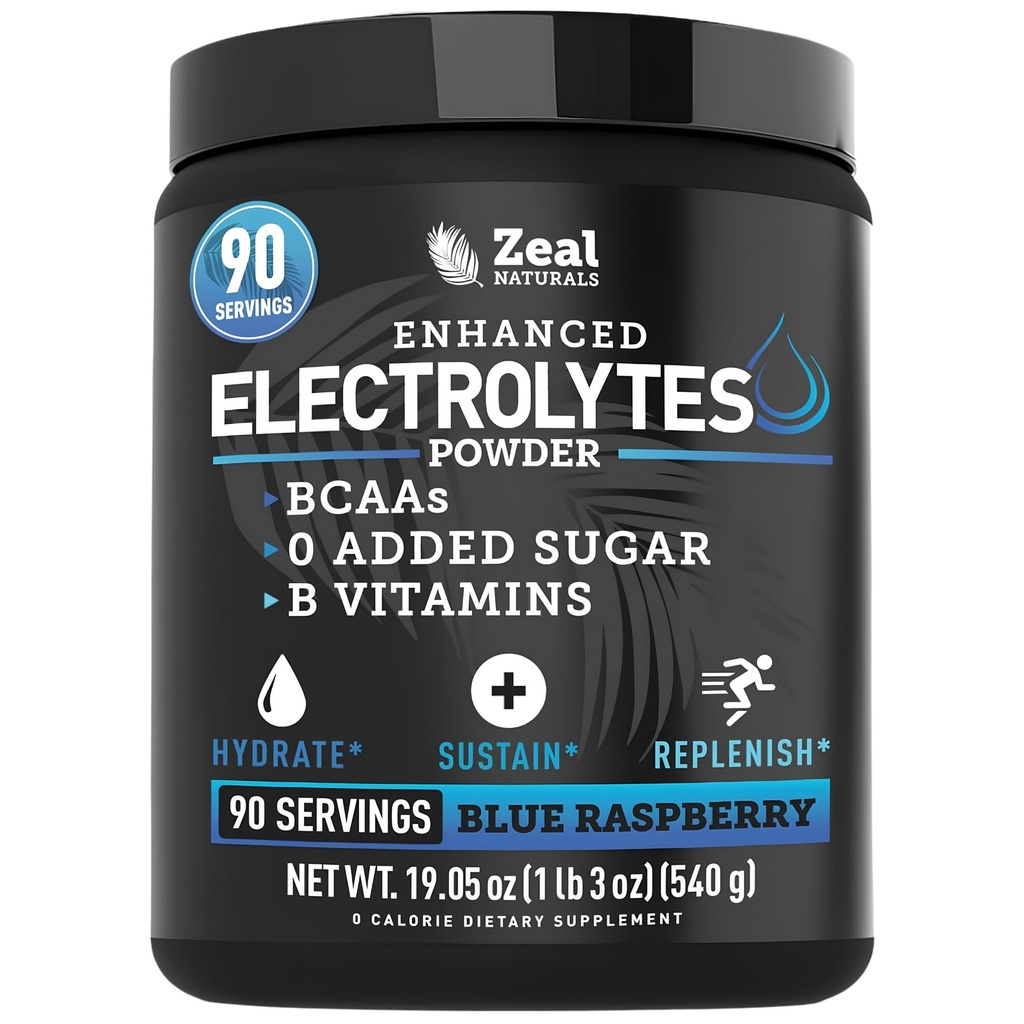 Zeal Naturals Electrolyte Powder Recovery Drink (90 Servings 