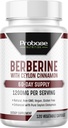 Probase Nutrition Berberine met kaneelextract - Glutenvrij en veganistisch - 120 capsules - 1200mg per portie