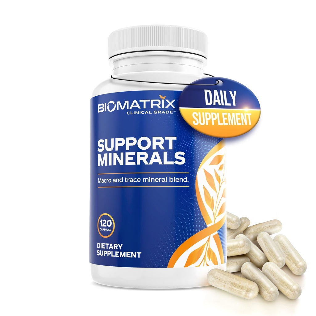 BioMatrix Mineral Supplement for Men and Women, Chelated Minerals 