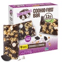 Cookies & Creme Vegan Protein Bars 9x45g Gezonde snacks met 12g plantaardige proteïne & 5g vezel Glutenvrije Power Bar, Keto Friendly, Non-GMO & Vegan