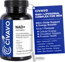 NAD+ Supplement voor Mannen 1000mg, NAD+ met Resveratrol, CoQ10, L-Citrulline & Maca Root 