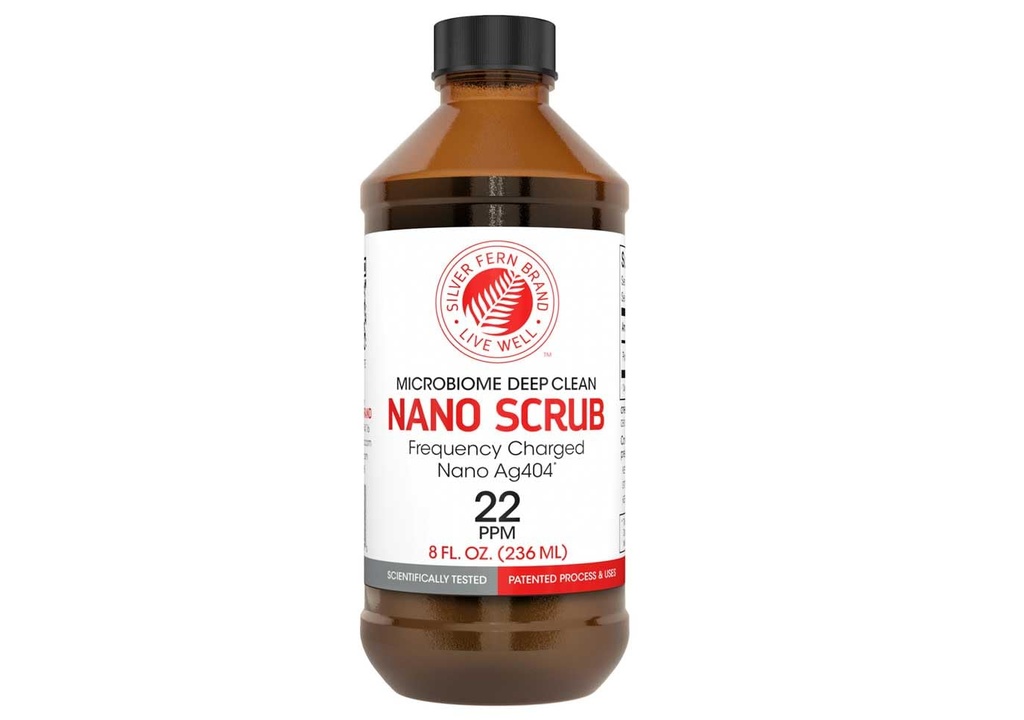 Nano Scrub van Silver Fern merk - 1 fles - 48 porties - frequentie geactiveerd Nano Ag4O4 - vloeibaar