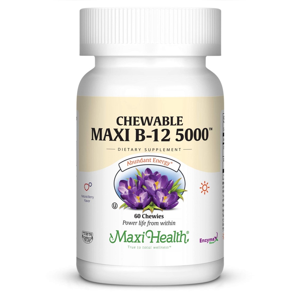 Kauwbare Maxi B-12 5000 60 Kauwtabletten