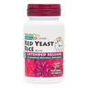 Natures Plus Herbal Actives Riz rouge de levure, libération prolongée - 600mg, 30 comprimés végétaliens - supplément à base de plantes - végétalien, sans gluten - 30 portions