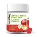Nature's Key Apple Cider Vinegar Gummies -1000mg 60 Tellen, voor gewichtsverlies, spijsvertering, natuurlijke ontgifting en reiniging 