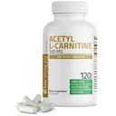 Bronson Acétyl L-Carnitine 500 MG Acid Amino de haute puissance Non-OGM, 120 Capsules