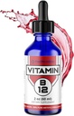 FWS Liquid B12 Drops Vitamine B12 Supplement 5000 mcg Sublingual Methylcobalamine Biologische Niet-GMO Vegan hoge Absorptie Methyl B12 verstelbare dosering ondersteunt verhoogde energieproductie