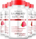 (5 Pack) Raspberry Ketone Capsules, Officiële Raspberry Ketone voor gewichtsverlies, all-natuurlijke Keto formule om uw lichaam en fitness doelstellingen te ontgrendelen, Raspberry Ketone 1200MG supplement, Beoordelingen (300 Capsules)