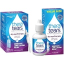 TheraTears Sec Eye Therapy Lubrifiant gouttes oculaires pour les yeux secs, Preservative Free Eye Drops, 30 Viales à usage unique et Sec Eye Therapy gouttes oculaires pour les yeux secs, 1,0 Fl Oz