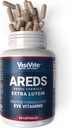 AREDS Lutein Oogvitaminen door VisiVite - Lutein Supplementen voor Ogen Zonder Beta-Caroteen - Lutein voor Ogen - Oogsupplementen voor Volwassenen - 60 Capsules