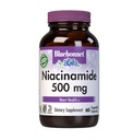 Bluebonnet Nutrition Niacinamide 500mg, soutient la santé cardiovasculaire*, sans soja, sans gluten, sans OGM, certifié Casher, sans lait, végétalien, 60 capsules végétales, 60 portions
