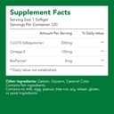 Supplementen, Ubichinon CoQ10 (Coenzyme Q10) 300 mg, BioPerine (5 mg) 