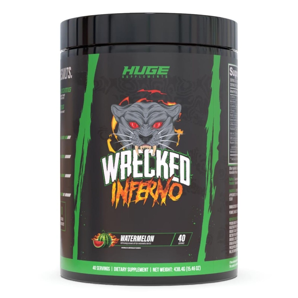 Inferno écru - Préentraînement thermogénique pour les hommes et les femmes, augmenter l'énergie, stimuler la thermogenèse et le métabolisme, améliorer la performance de l'exercice - contient L-Citrulline, L-Carnitine, Beta-Alanine et plus