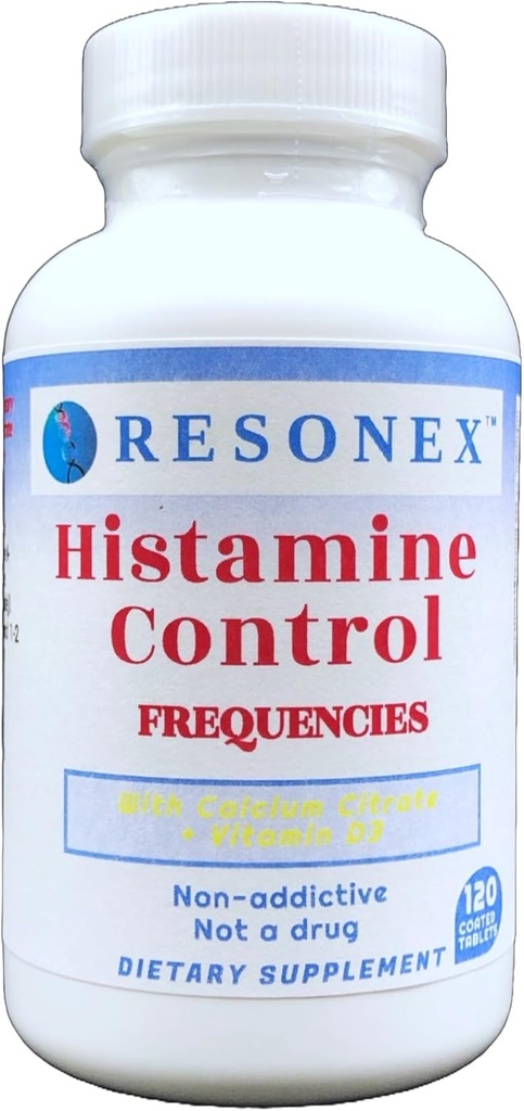 Histaminecontrole met natuurlijke frequenties - 120 tabletten - met natuurlijke frequenties van HNMT en DAO enzymen om Histamine niveaus te helpen controleren