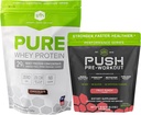 SFH Motivate & Gain Workout Bundle Pure Whey Chocolate Protein et Pousser la poudre de pré-travail