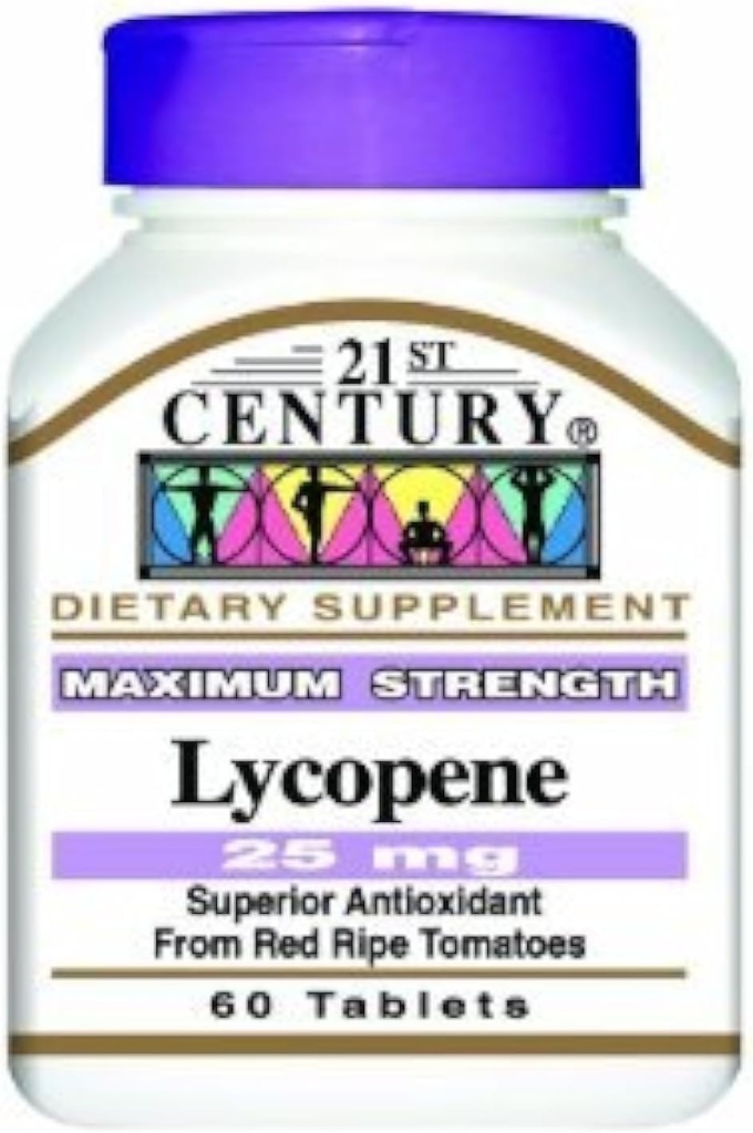 LYCOPENE , maximale sterkte, 25 mg, TRIPLE WAARDEVERPAKKING (3x 60 TABLETTEN) door 21e eeuwse gezondheidszorg